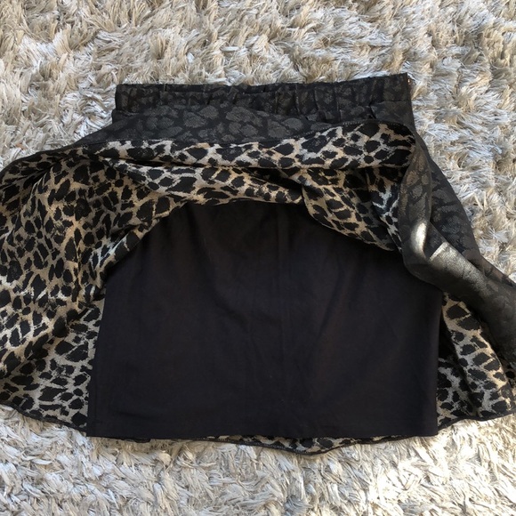 Talula (Aritzia) Leopard Print Skater Skirt - Picture 3 of 5